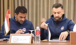 المنتخب العراقي بالطقم الأبيض في مواجهة عمان بافتتاح خليجي 25